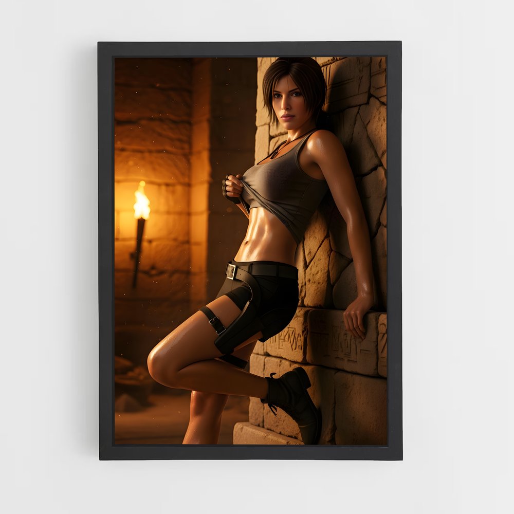 Poster Lara's Coffee Break – affiche Tomb raider (vue 2)